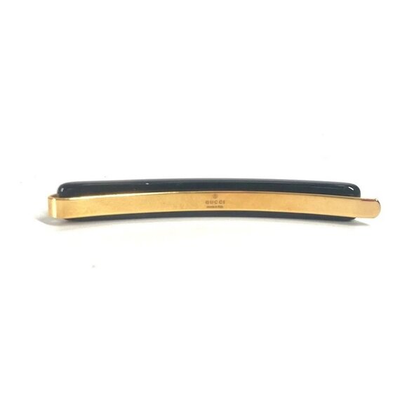 GUCCI GG logo rhinestone hair accessory hairpin Plastic Black main image 12
